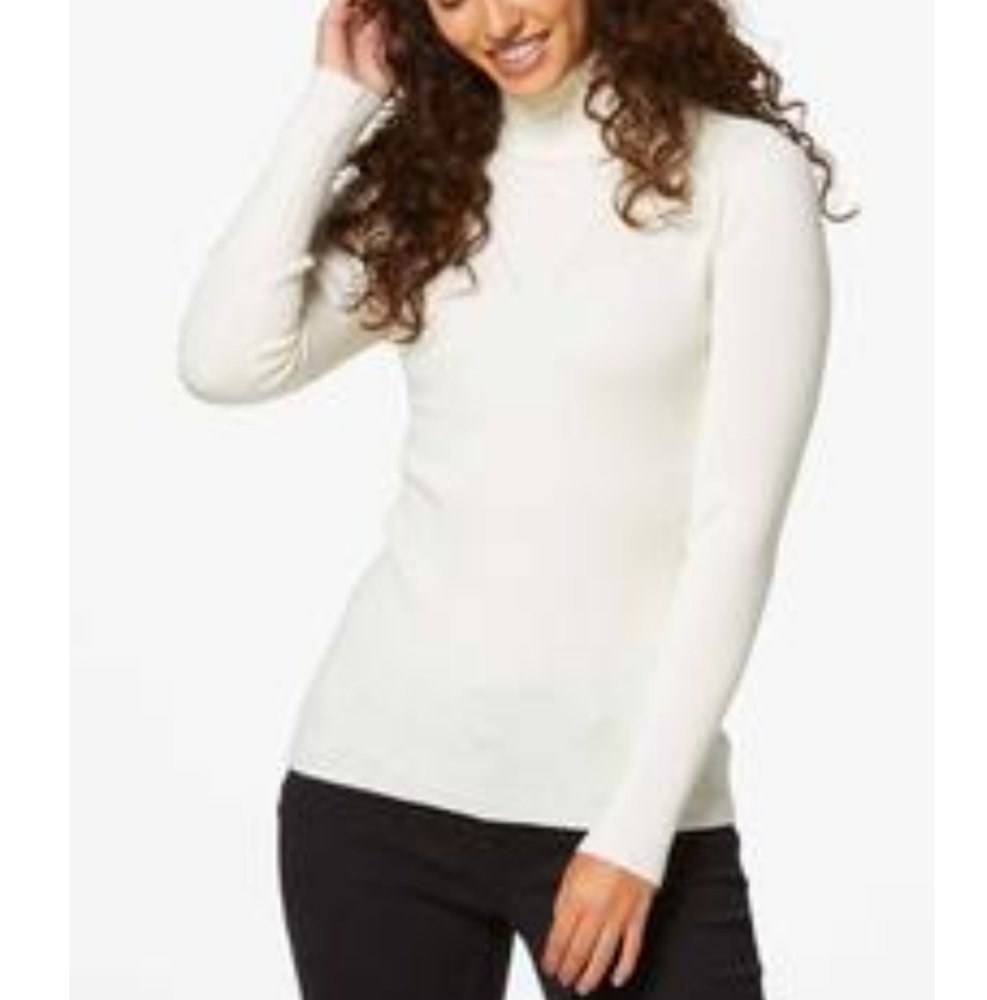 Ivory/cream knit Turtleneck Sweater NWT Sz XL